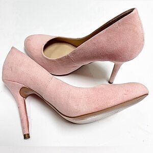 Zara Blush Pink Suede Stiletto Pumps 👠